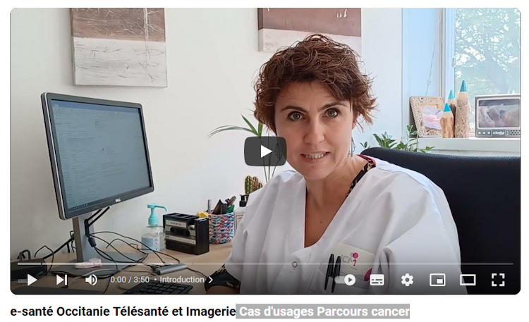 Maëlle Gasquez, assistante médicale à l'Institut du Cancer de Montpellier (ICM) explique l'utilisation de la plateforme TéléO pour le transfert des examens d'imagerie médicale pour plusieurs cas d'usages dans le cadre d'un parcours cancer. 