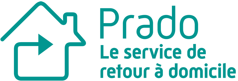 Représentation du logo PRADO (Programme de Retour à Domicile Anticipé), constitue un nouveau service de l'offre Orientation du groupement e-santé occitanie.
