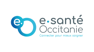 Représentation du logo du groupement e-santé occitanie.